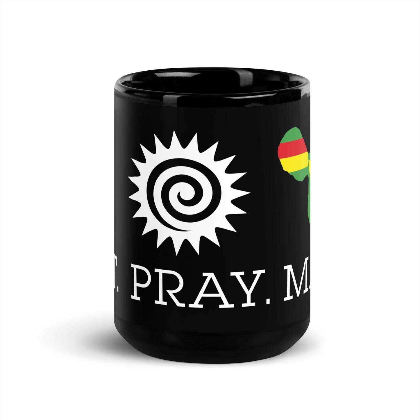 Black Glossy Mug - Kanaka Maoli Flag