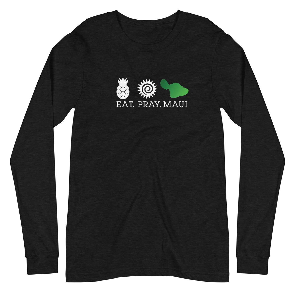 トップス meer. PEAR LONG TEE /BLK Unisex Long Sleeve Tee Hana Green – EAT PRAY MAUI APPAREL
