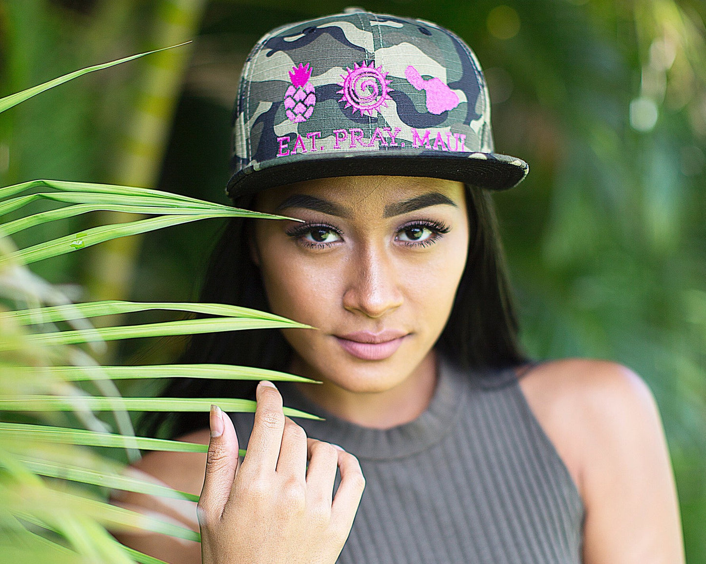 Signature EPM Camo Snapback Pink