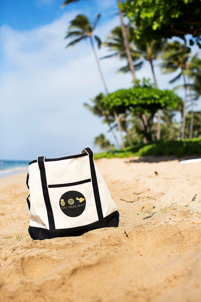 Eat Pray Maui Beach Bag