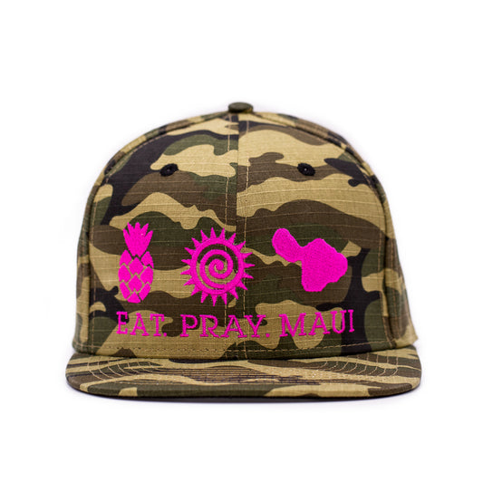 Signature EPM Camo Snapback Pink