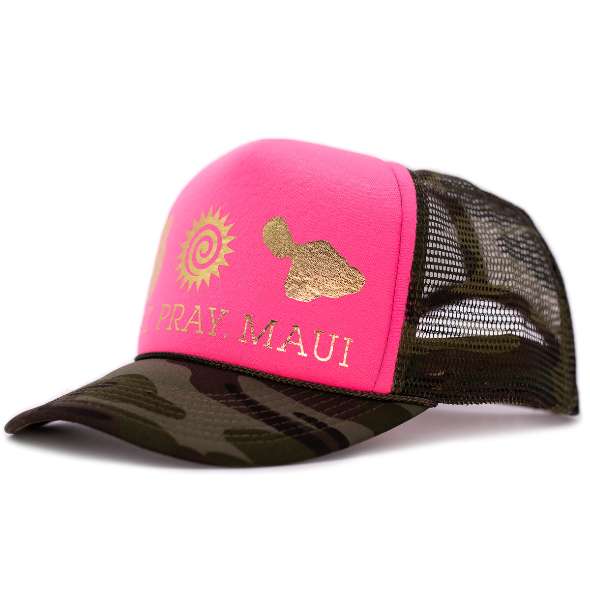 Original Trucker Camo Pink & Gold