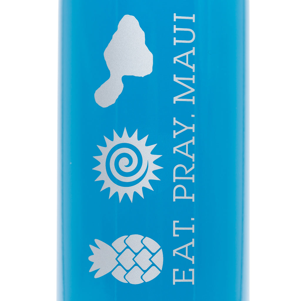 EAT PRAY MAUI® Bottle > NEON BLUE