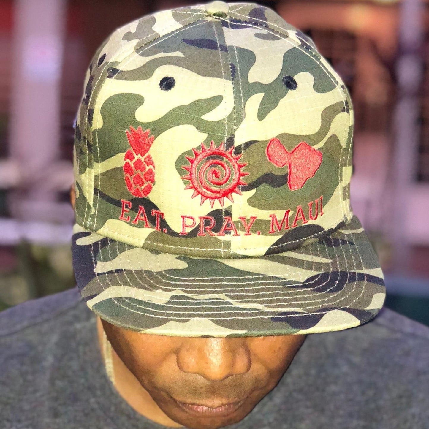 Signature EPM Camo Snapback Red