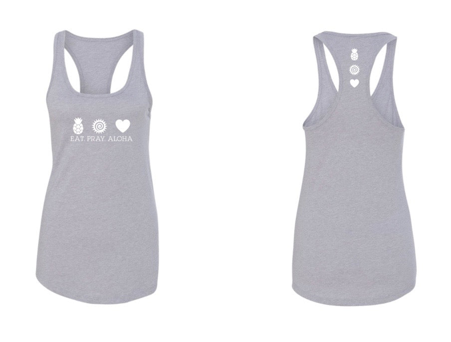 Victory Tank - Heather Grey, Hot Pink, Tahiti Blue, Dark Grey