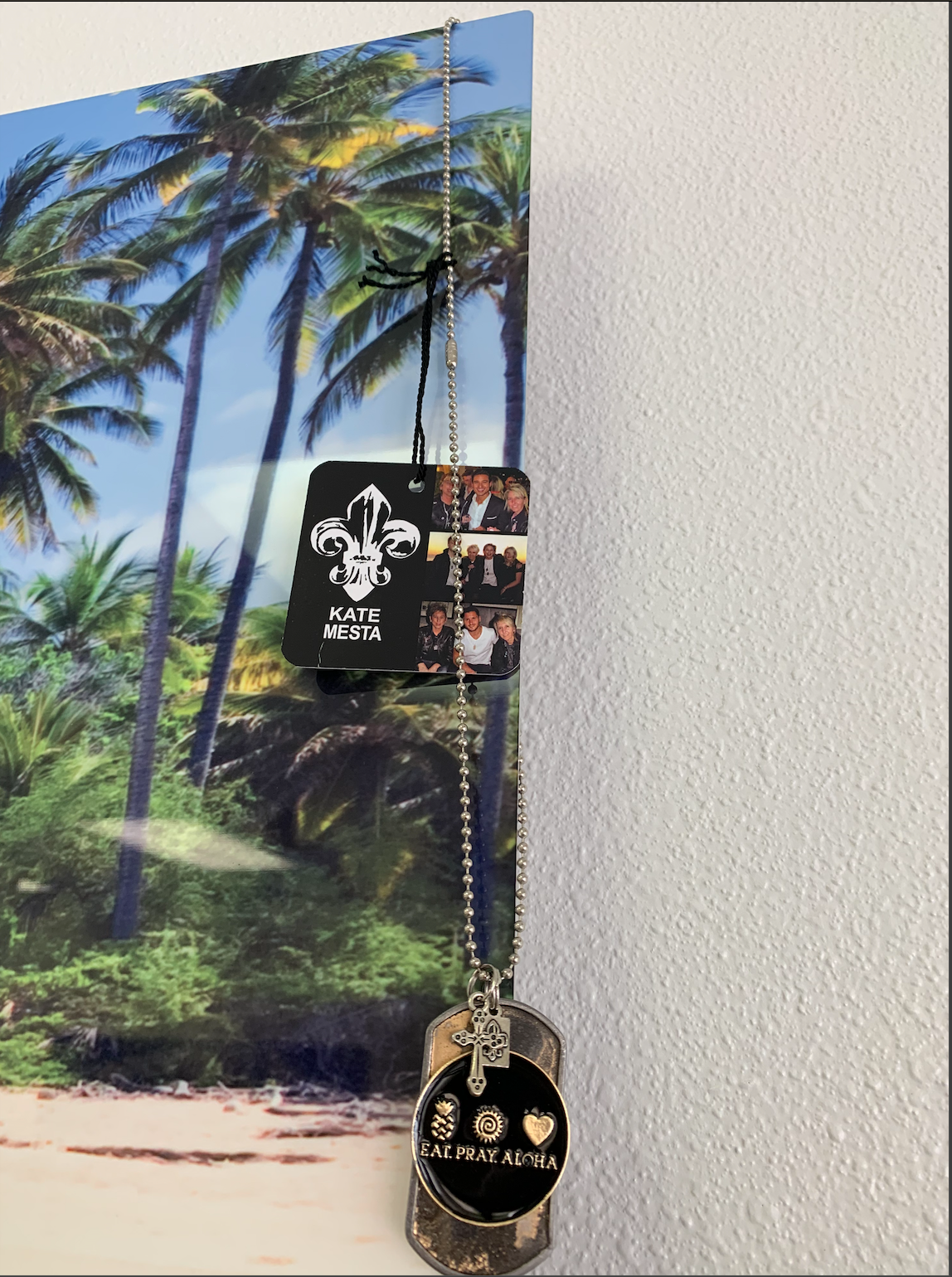 Cross Charm Dog Tag - Custom Made by Kate Mesta