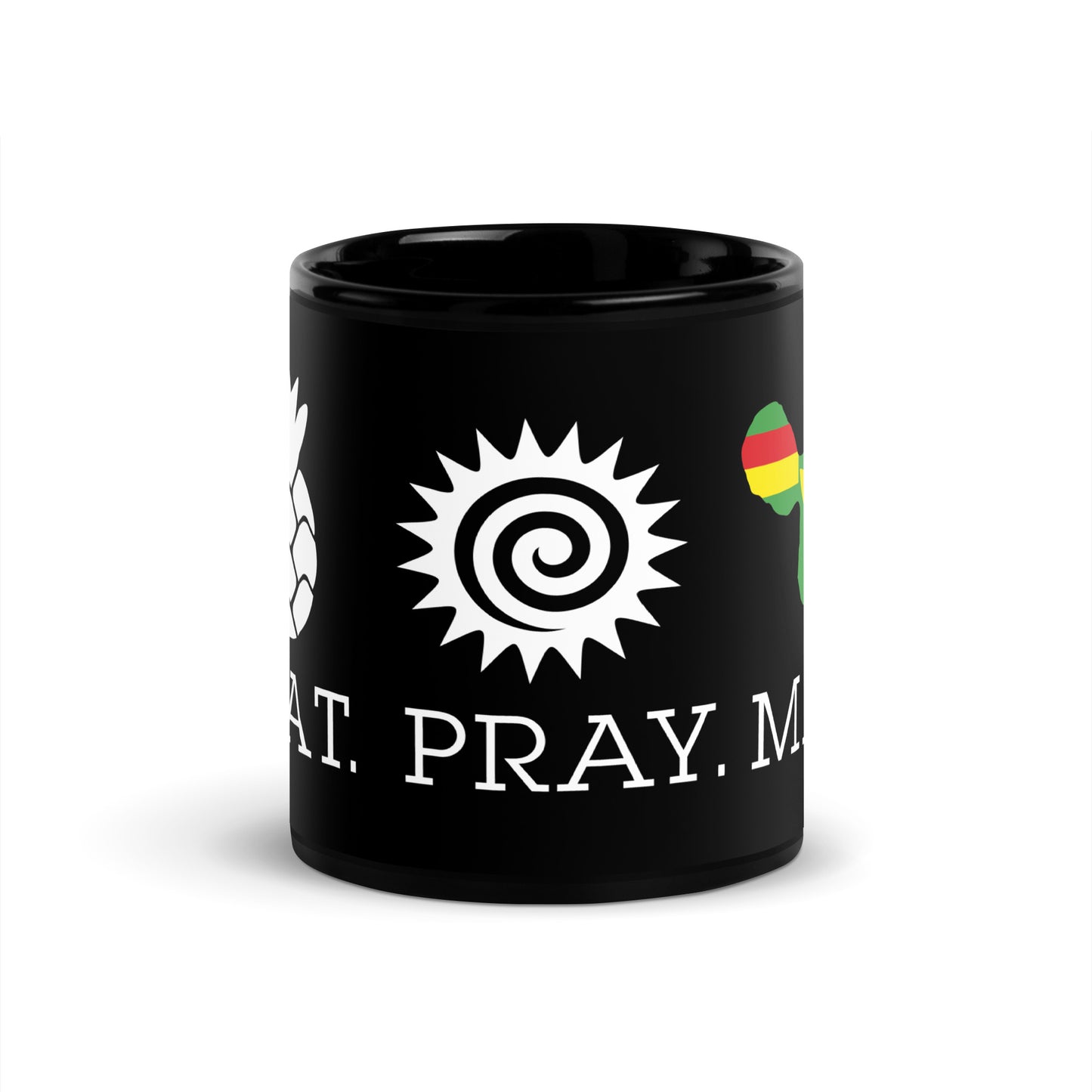 Black Glossy Mug - Kanaka Maoli Flag