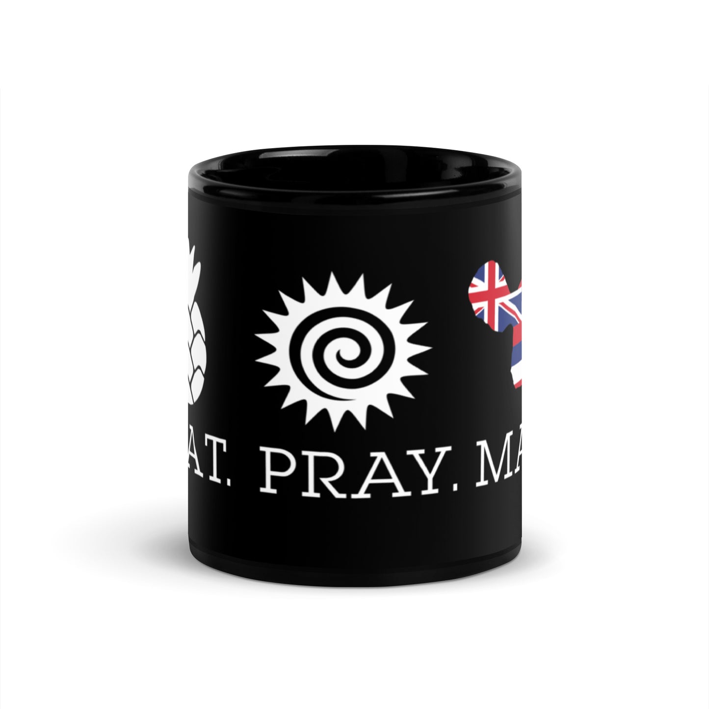 Black Glossy Mug - Hawaiian Flag