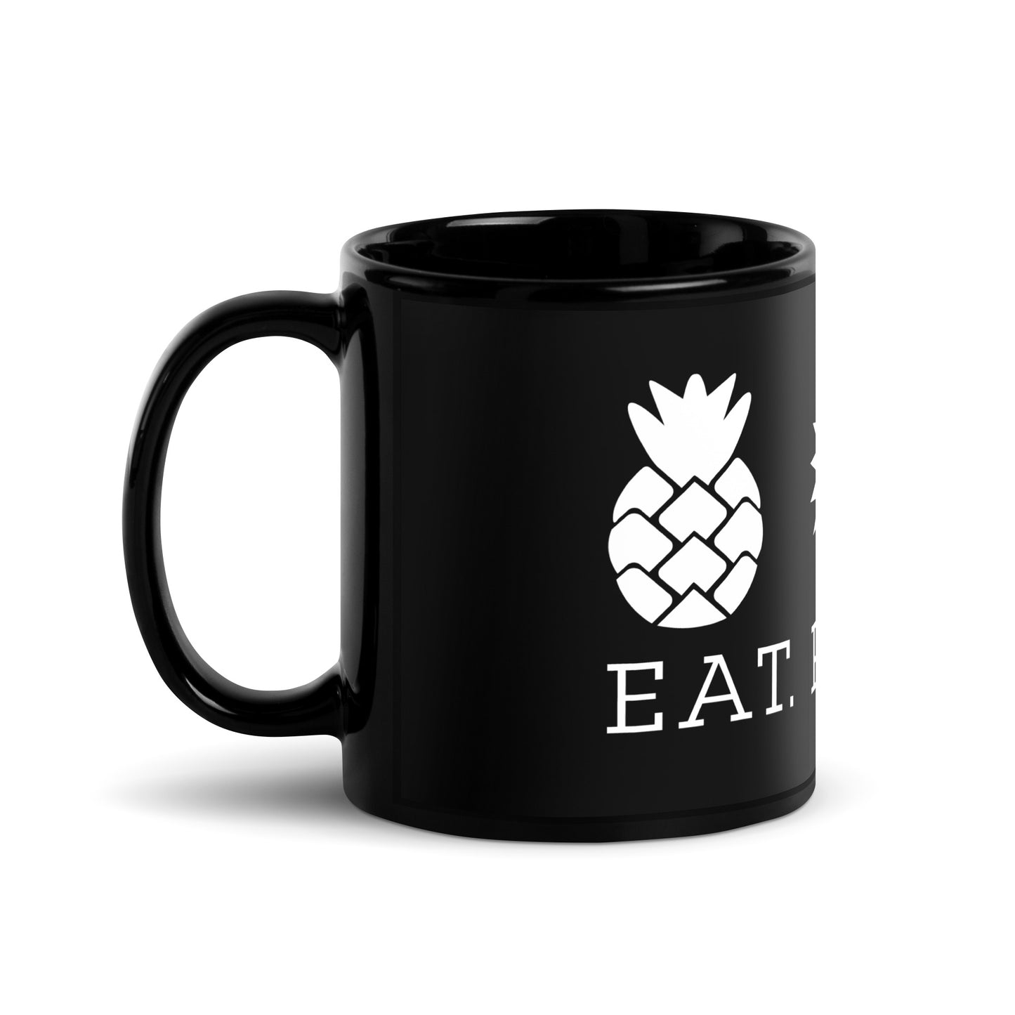 Black Glossy Mug - Kanaka Maoli Flag