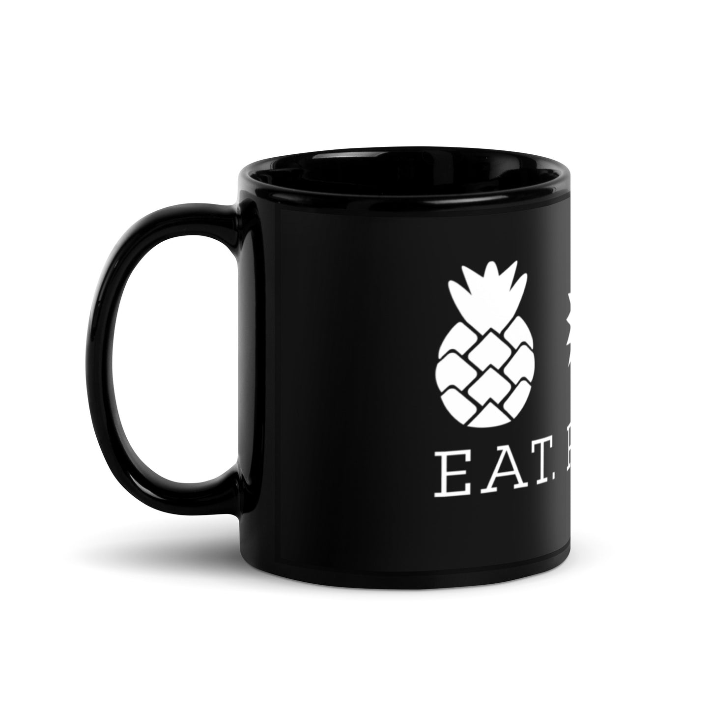 Black Glossy Mug - Hawaiian Flag