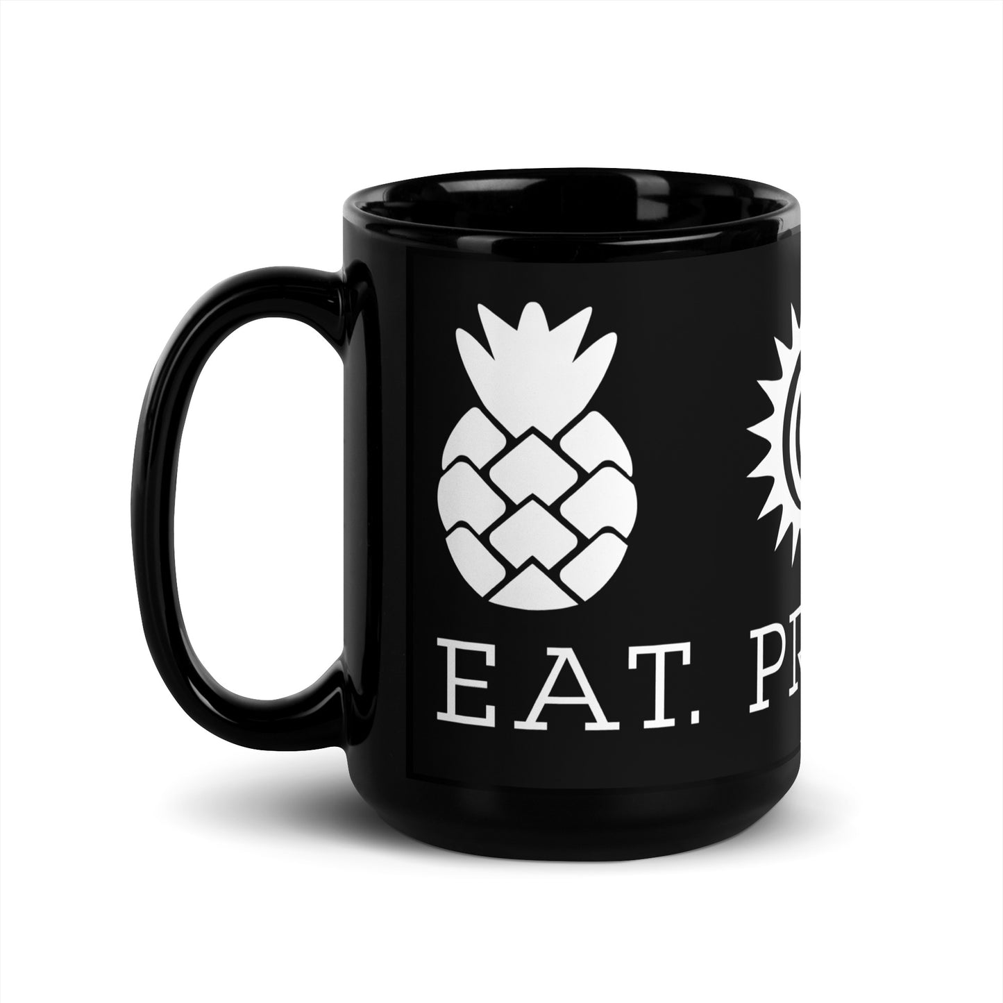 Black Glossy Mug - Kanaka Maoli Flag