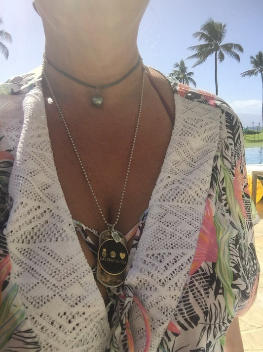 Dolphin Charm Dog Tag  - Custom Made by Kate Mesta