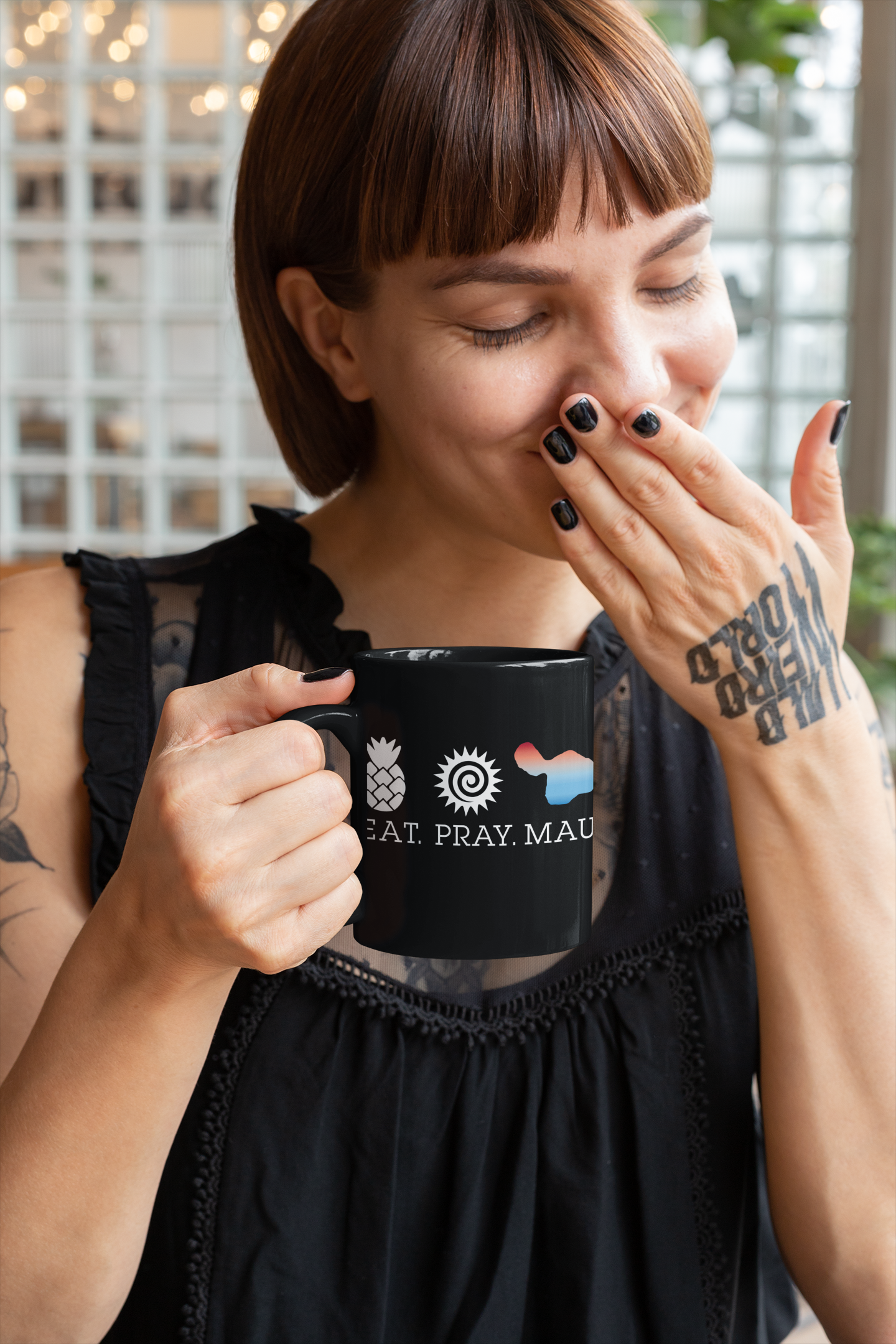 Black Glossy Mug - Multi Color