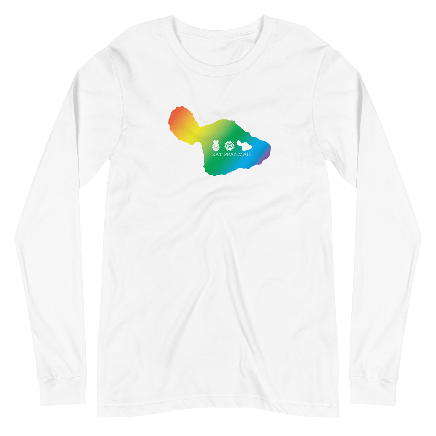 Unisex Long Sleeve Tee Maui Rainbow