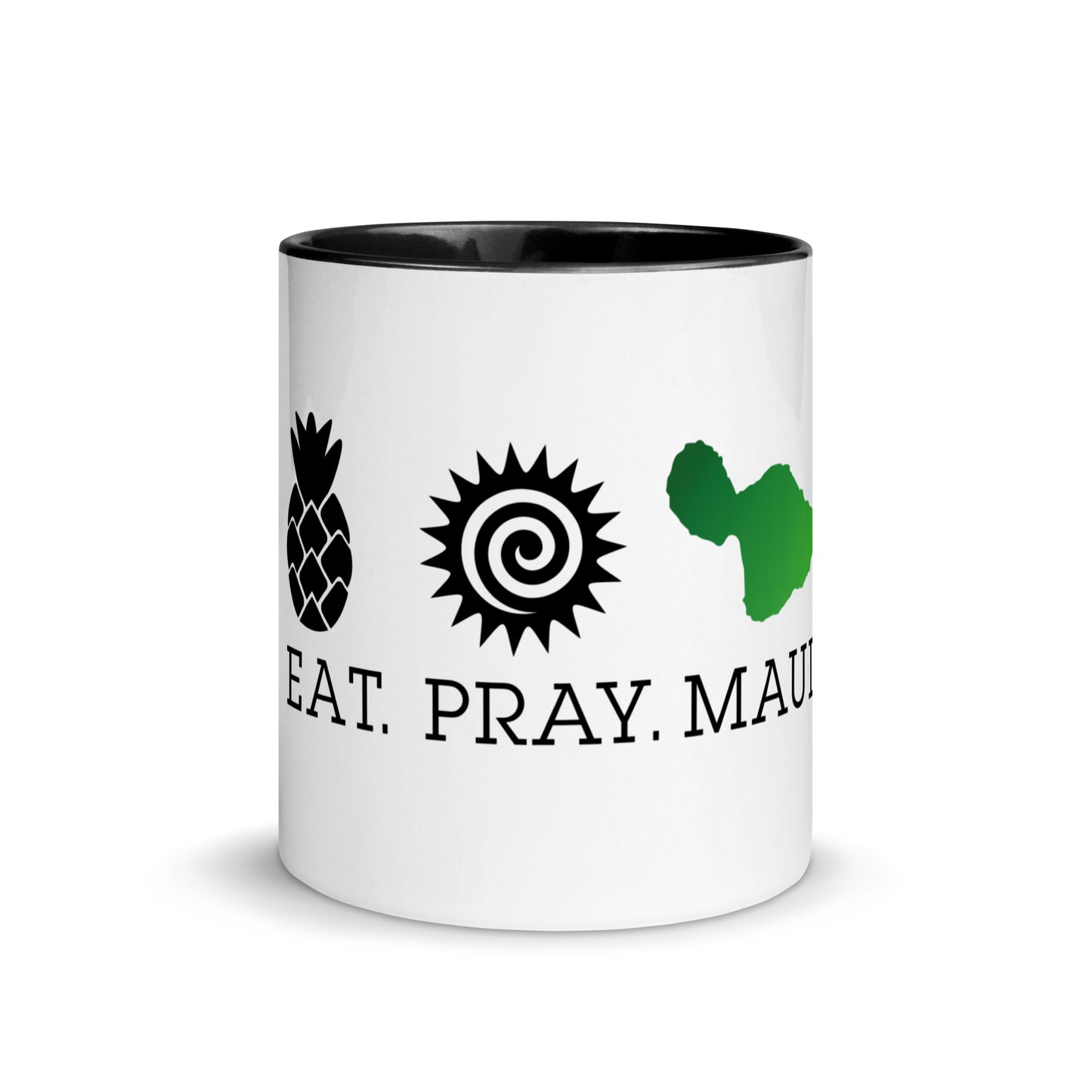 Mug with Color Inside - Green Hana Maui Design