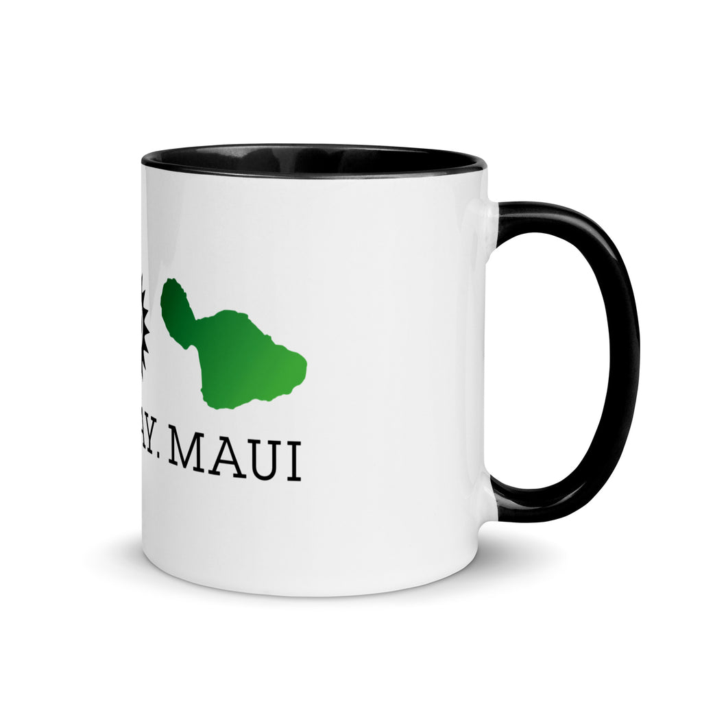 Mug with Color Inside - Green Hana Maui Design