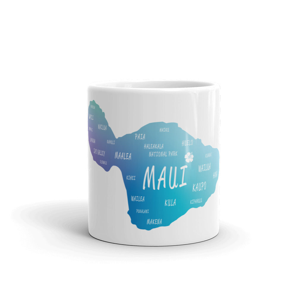 White glossy mug - Maui Design