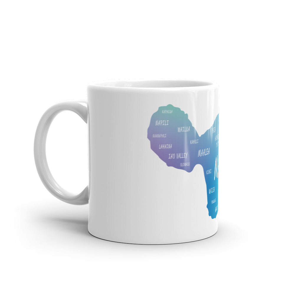 White glossy mug - Maui Design