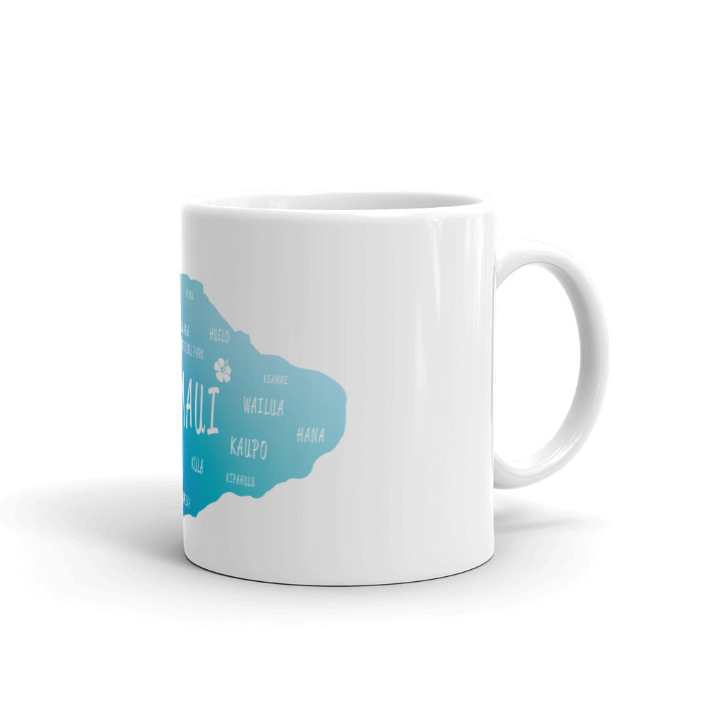 White glossy mug - Maui Design