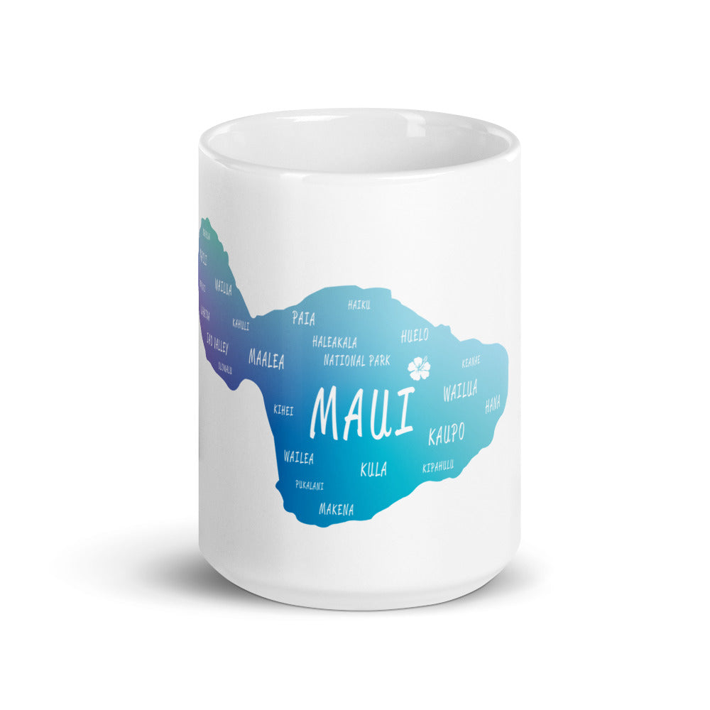 White glossy mug - Maui Design