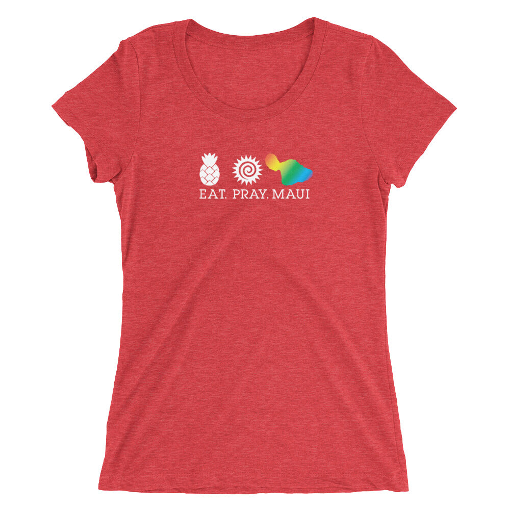 Ladies' short sleeve t-shirt - Rainbow Maui