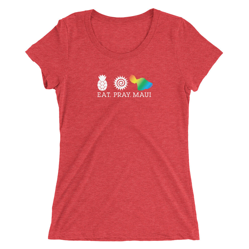 Ladies' short sleeve t-shirt - Rainbow Maui