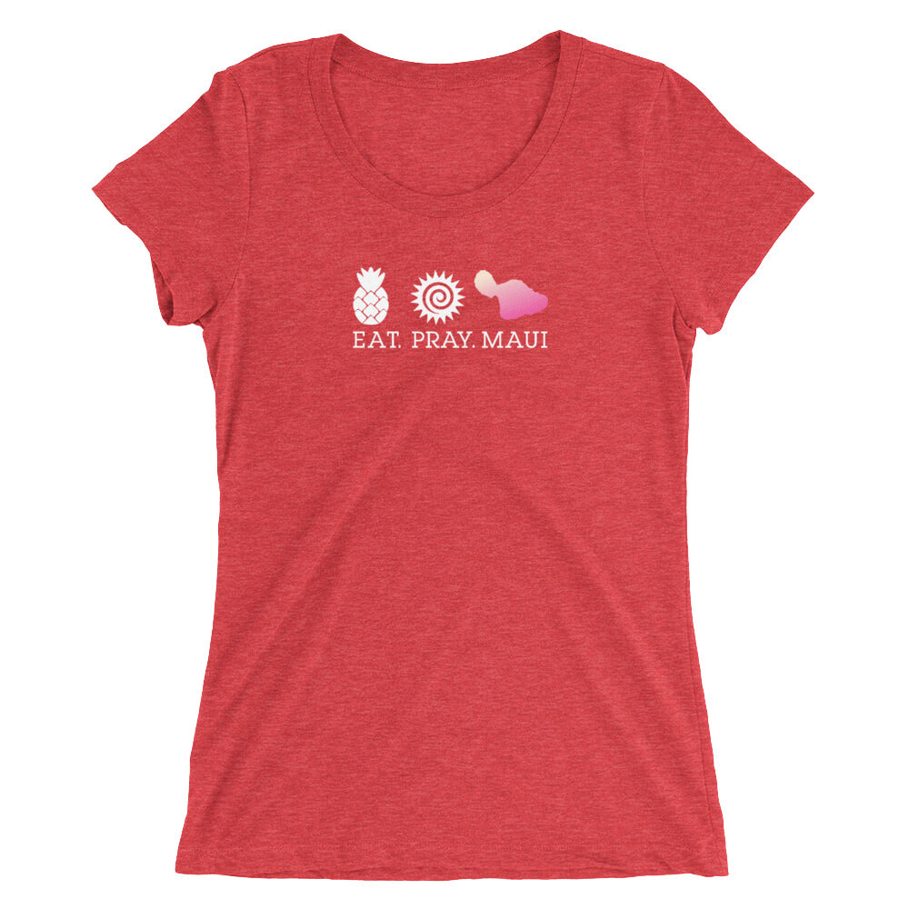 Ladies' short sleeve t-shirt - Pink Maui