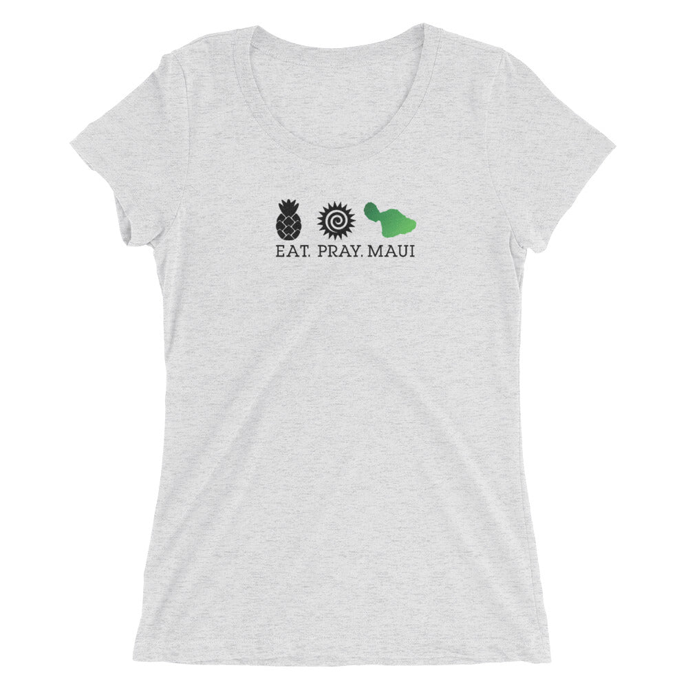 Ladies' short sleeve t-shirt - Green Gradient Maui